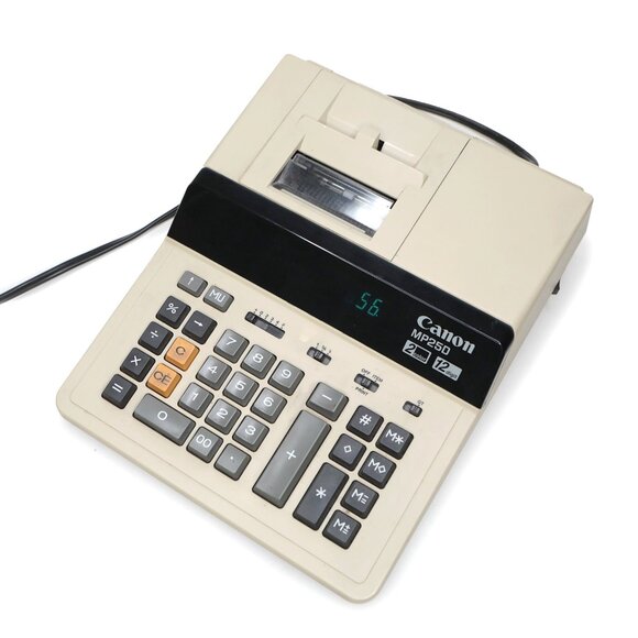Vintage Canon MP250 Printing Desk Calculator Adding Machine Large Display TESTED - Picture 3 of 12